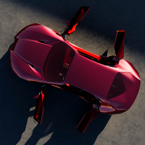 2026 Alfa Romeo Cuorerosso Concept Top View
